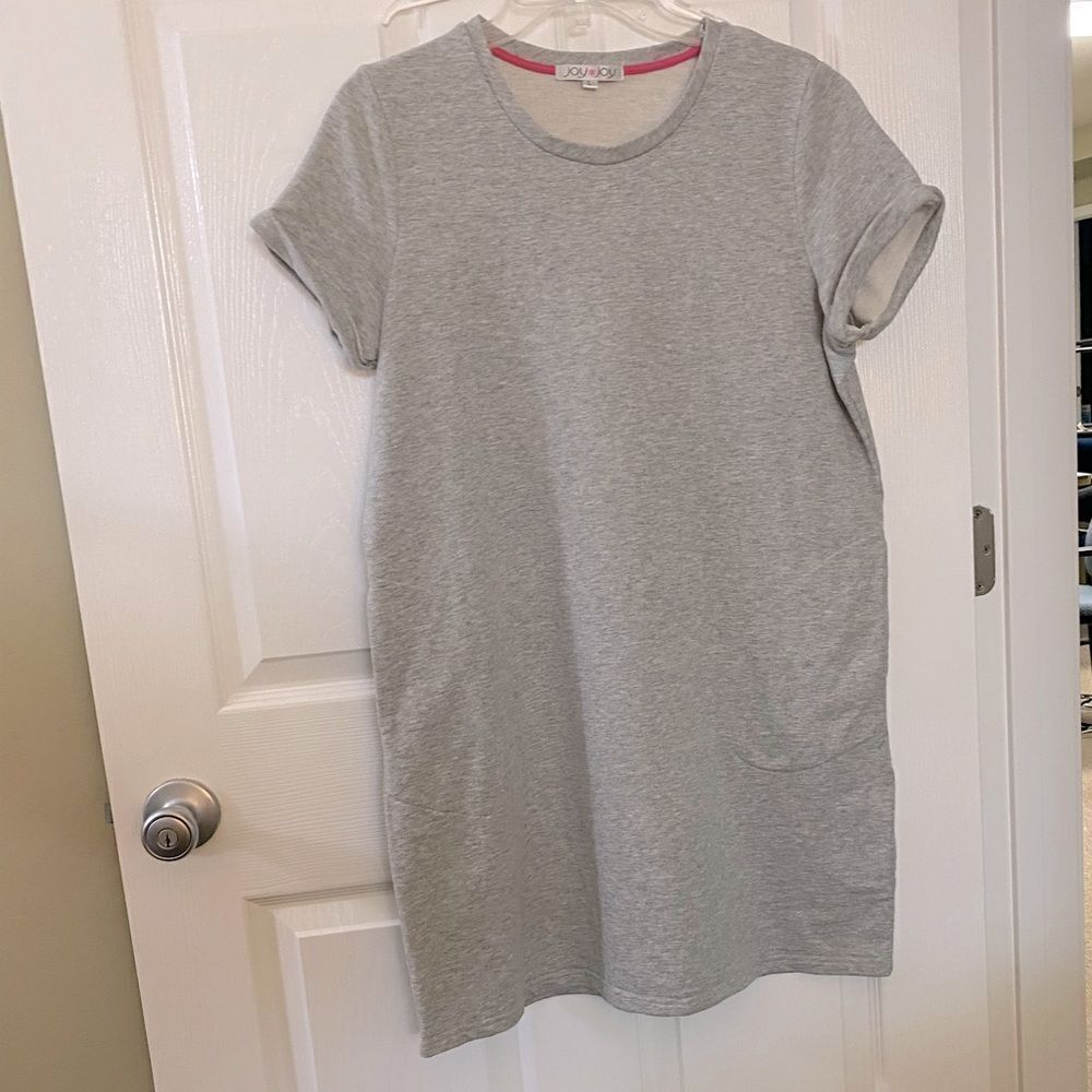 Joy Joy brand gray terry dress - size L